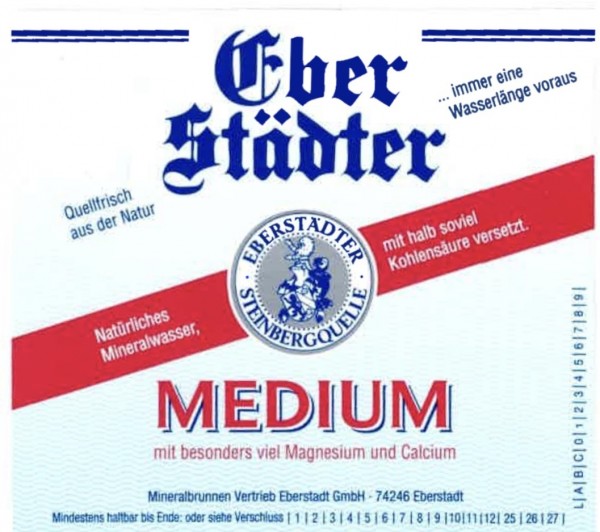 Eberst. Mineralwasser Medium 12x0,5l